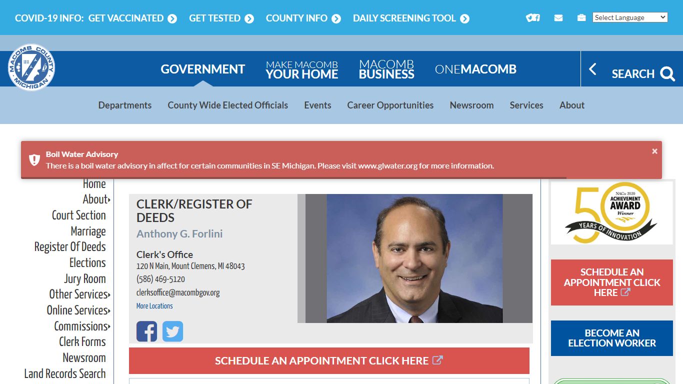 Clerk/Register of Deeds | Macomb County